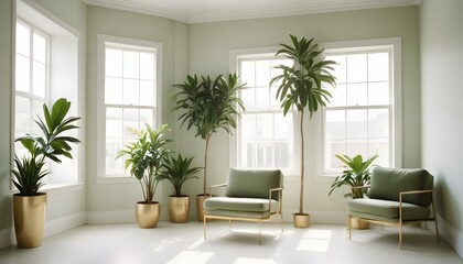 Photo interior modern design room 3d illustration