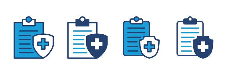 Medical insurance icon vector. health insurance icon