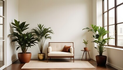 Photo interior modern design room 3d illustration