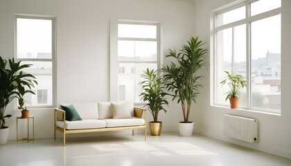 Photo interior modern design room 3d illustration