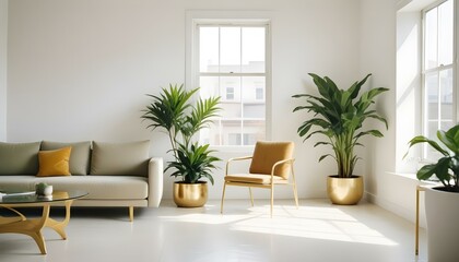 Photo interior modern design room 3d illustration