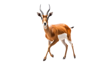 Dorcas gazelle PNG with transparent background for wildlife and nature design projects