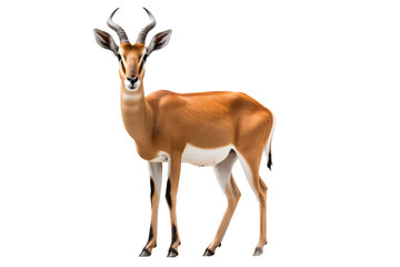Fototapeta premium Dorcas gazelle PNG with transparent background for wildlife and nature design projects