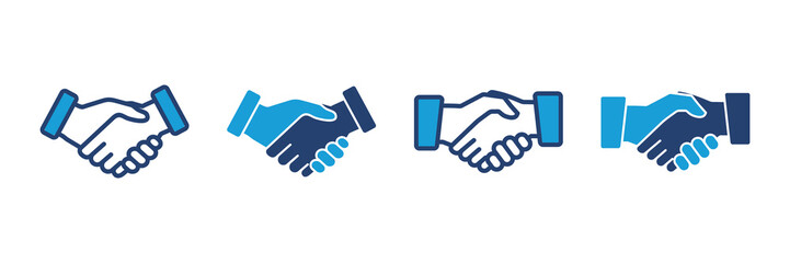 Handshake icon vector. business handshake. contact agreement