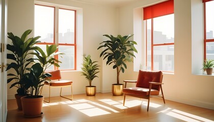 Photo interior modern design room 3d illustration