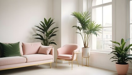 Photo interior modern design room 3d illustration