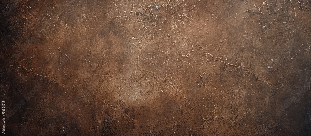 Poster top view of a brown textured background an abstract backdrop perfect for design with ample copy spac
