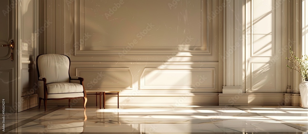 Poster explore an indoor setting showcasing furniture with ample copy space image