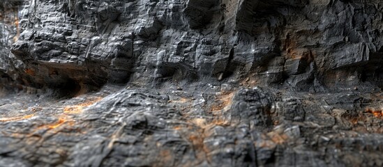 Scenic view of a rock crevice with a copy space image