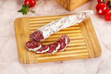 Spanish dry pork sausage Fuet