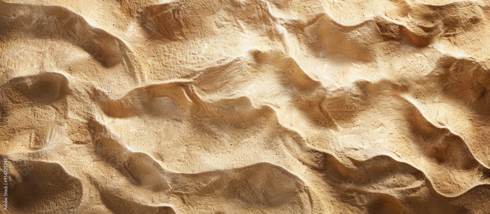 Poster A beach sand backdrop providing free space for product or ad text design in this image. Creative banner. Copyspace image