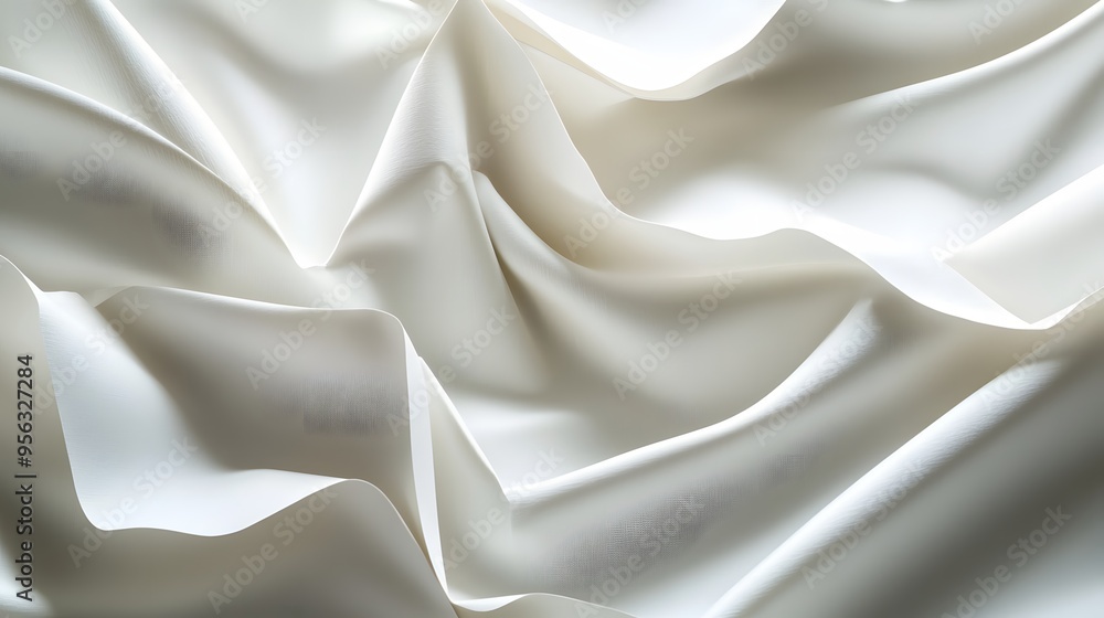 Poster 15. abstract paper folds and creases arranged in a 3d configuration with light and shadow play