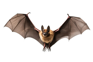 Brown long-eared bat PNG on transparent background, ideal for wildlife illustrations, nature-themed designs, and nocturnal animal projects.
