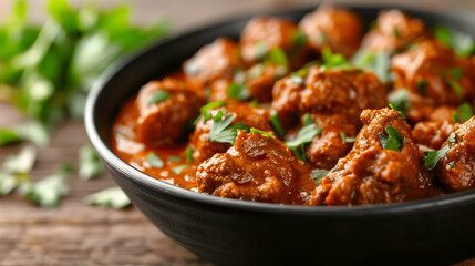 Fototapeta premium Butter Chicken Curry Elegant Dining Room