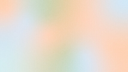 抽象的なオレンジとブルーとグリーンのノイズグラデーションの背景イラスト