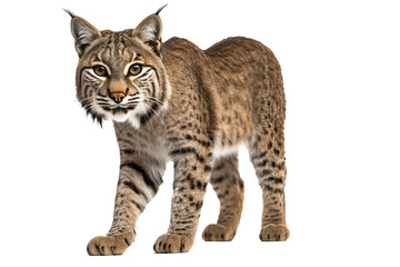 Eurasian lynx PNG on transparent background ideal for wildlife projects, animal illustrations, and nature-themed designs
