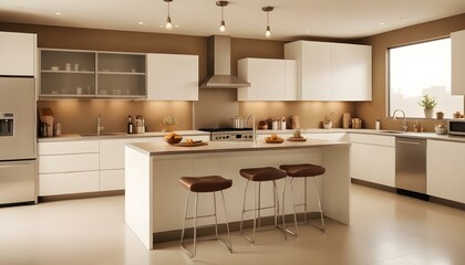 Photo interior modern design room 3d illustration