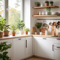 modern kitchen interior with kitchen