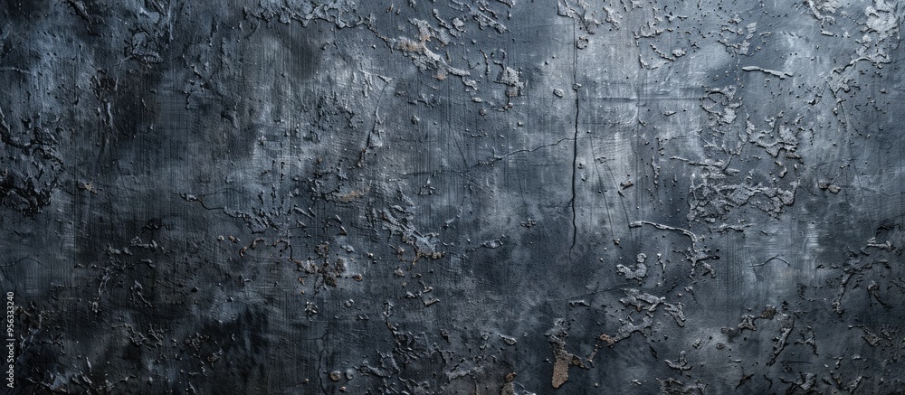 Poster background of a concrete wall with a dark grey textured surface suitable for adding images with copy