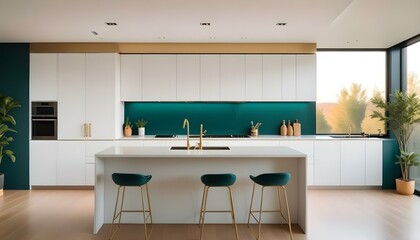 Photo interior modern design room 3d illustration