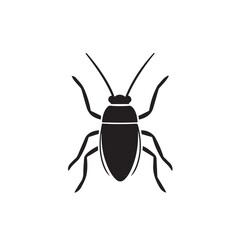 Cockroach in cartoon, doodle style . Image for t-shirt, web, mobile apps and ui. Isolated 2d vector illustration in logo, icon, sketch style, Eps 10, black and white. AI Generative