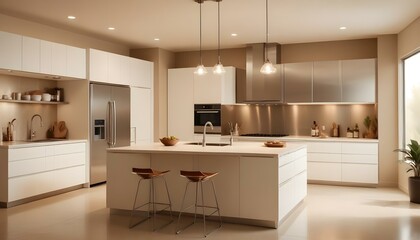 Photo interior modern design room 3d illustration