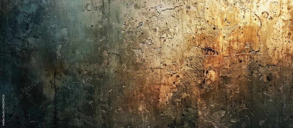 Aufkleber Vintage colored grungy cement texture wall background with ample copy space image included