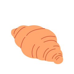 Сroissant isolated on white background. Bakery. French pastry. Autumn vibe