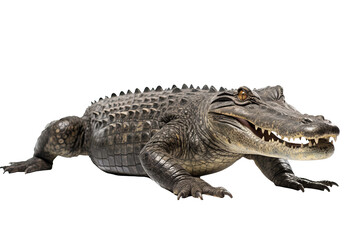 Naklejka premium Crocodile PNG image with transparent background ideal for wildlife, reptile conservation, and nature-themed graphic design projects