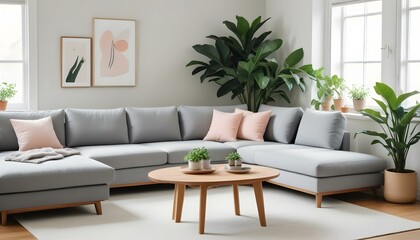 Photo interior modern design room 3d illustration