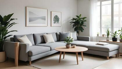 Photo interior modern design room 3d illustration