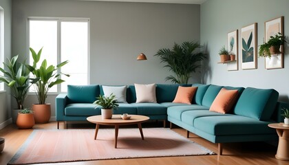 Photo interior modern design room 3d illustration