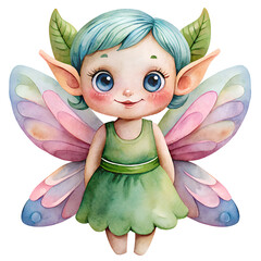 Fototapeta premium Cute Fairy PNG isolated