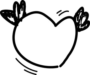 Hand drawn heart