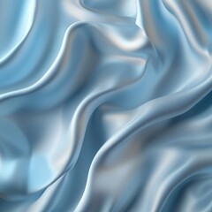 Fototapeta premium Elegant Light Blue Satin Fabric with Luxurious Texture