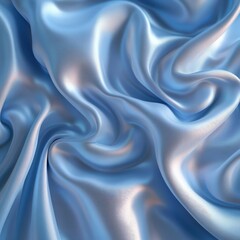 Obraz premium Elegant Light Blue Satin Fabric with Luxurious Texture