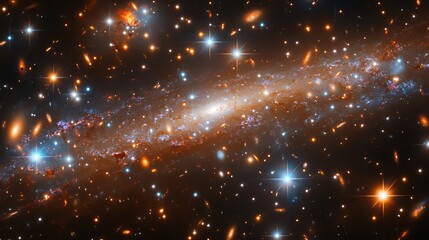 Gravitational lensing galaxy clusters magnifies distant galaxies providing a window into the early universe