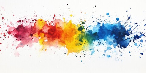 Fototapeta premium Watercolor splashes