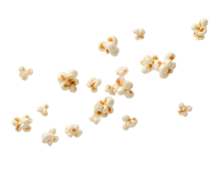 popcorn isolated on white background