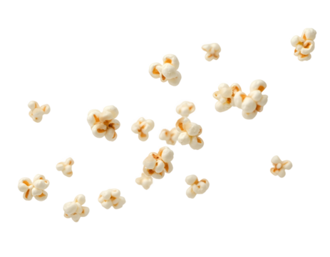 popcorn isolated on white background