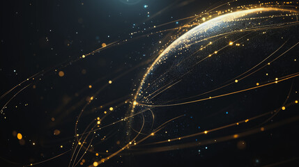 Fototapeta premium background Innovation network points Earth's surface wave background Abstract digital wave background information technology background The background is the background. gradient wave digital wave ban