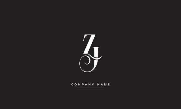 JZ, ZJ, J, Z Abstract Letters Logo Monogram