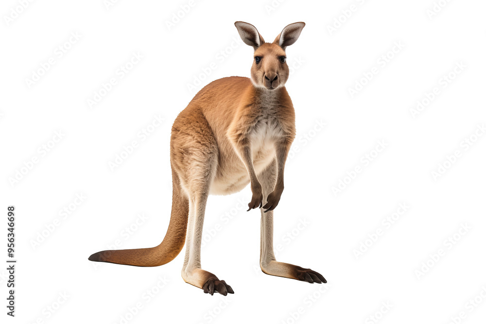Canvas Prints kangaroo png with a transparent background for use in digital designs, presentations, and creative p