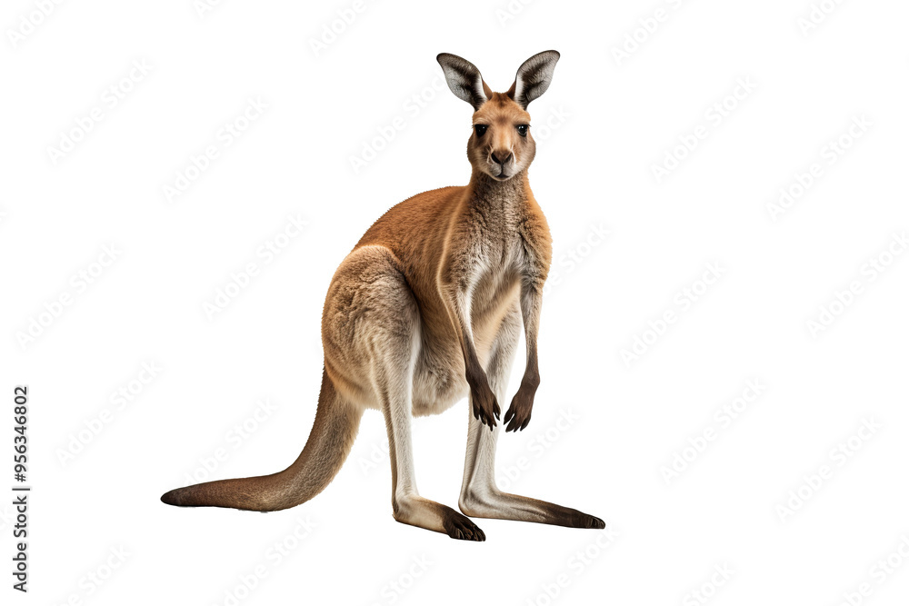 Canvas Prints kangaroo png with a transparent background for use in digital designs, presentations, and creative p