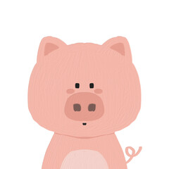 cute animals_pig illustration