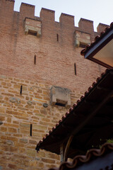 Walls of the Red Tower in Alanya, Turkey. Part 4.