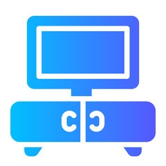 television Gradient icon