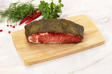 Delicous tasty dry pork jerky