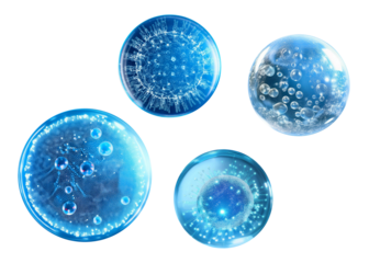 Exploring Microbial Structures With a Gloved Hand Under Bright Laboratory Lighting