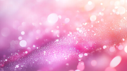 Soft pink bokeh illustration with glittering spots for festive and celebratory occasions